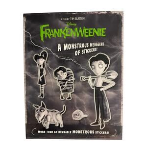Disney 2012 FRANKENWEENIE A Monstrous Menagerie of Stickers Tim Burton Book Gift